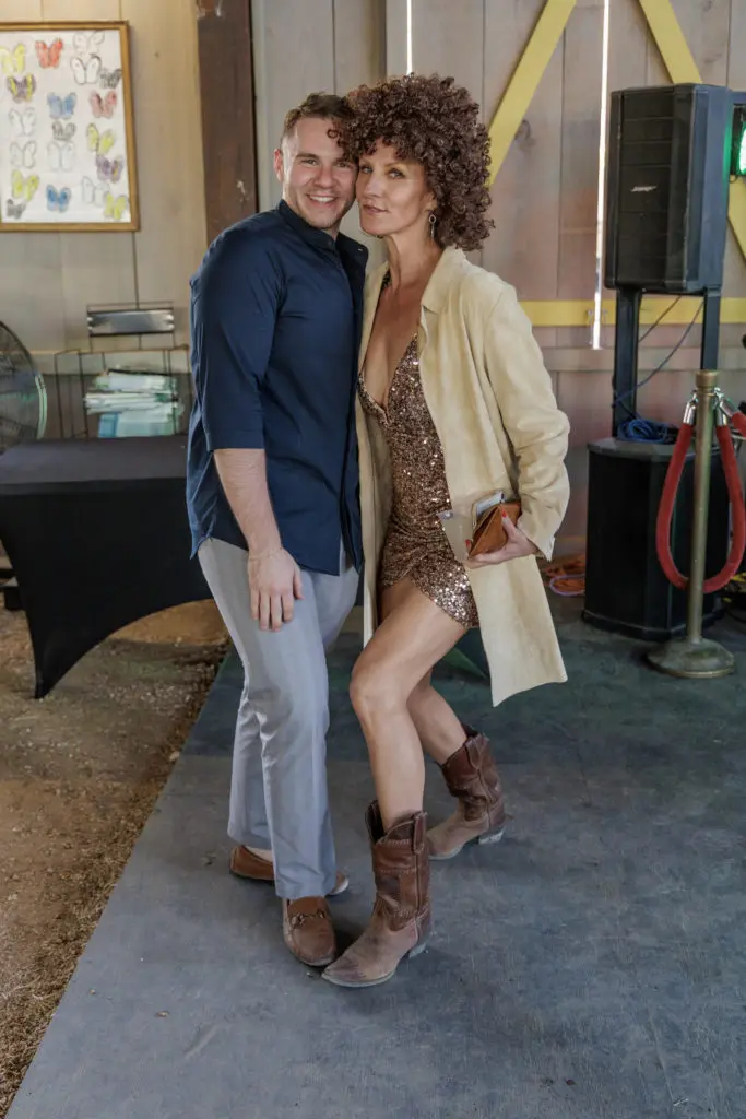 The Halles sponsor Big Ass Fans' Christian Miller, Zuzana Kastleman at Disco Cowboy Thank You Party (Photo by Jordan Geibel)