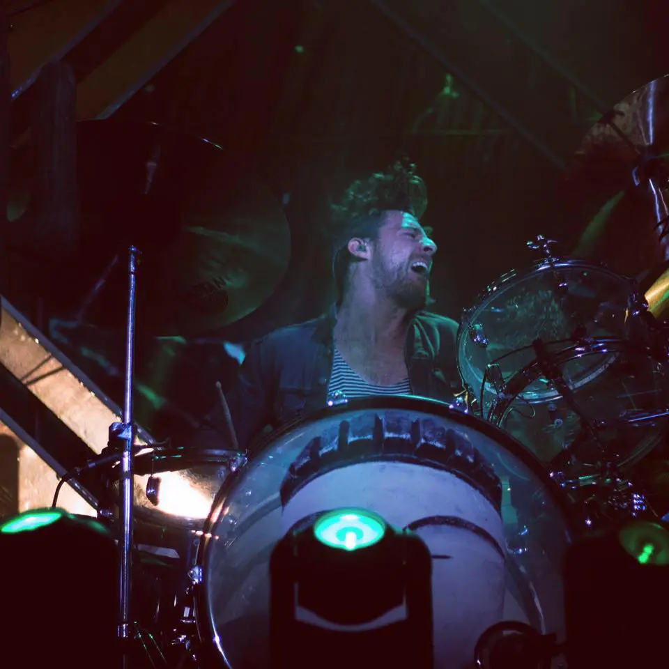 St. Lucia drummer Dustin Kaufman, originally from Houston, got his start as a jazz drummer at HSPVA. He has played drums since the age of 9.