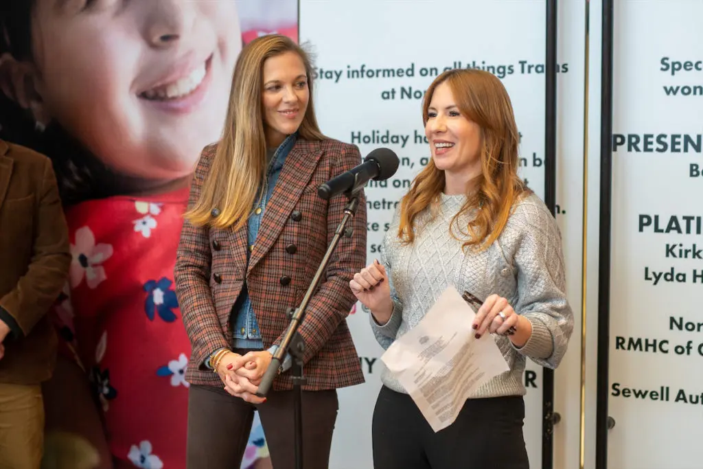 The Trains at NorthPark 2022 event chairs Lindsay Jacaman and Holly Krug. (Photo by Bret Redman)