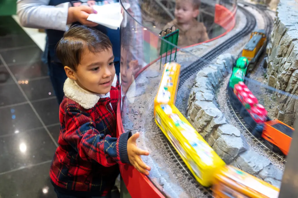 Guests at the 2022 opening of the Trains at NorthPark. (Photo by Bret Redman)