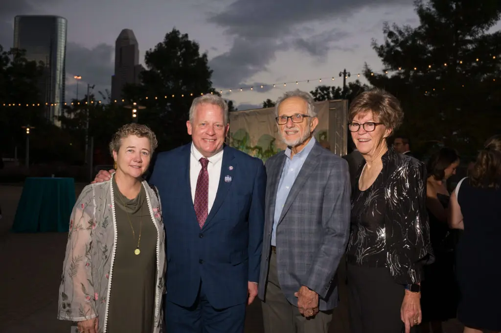 Sheila Condon, City Councilman David Robinson Mike Garver, Mike Correll at the Buffalo Bayou Partnership gala. (Photo by Daniel Ortiz)