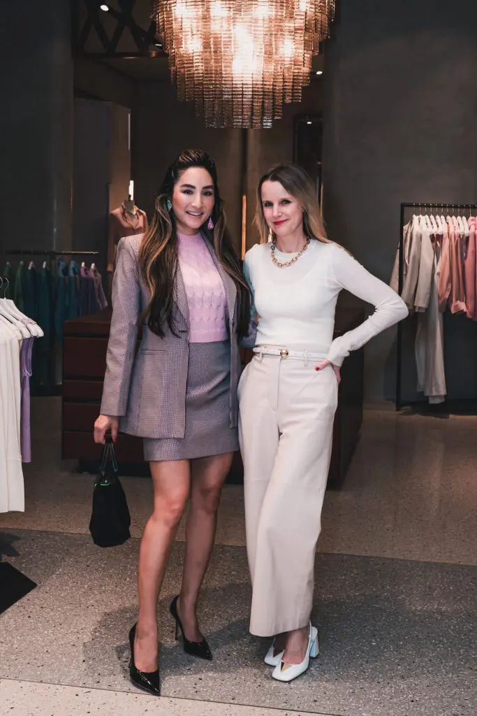 Artist Sharon Lee Clark and Scanlan Theodore Americas co-CEO Melinda Roberston (Photo by Kelly McNett)