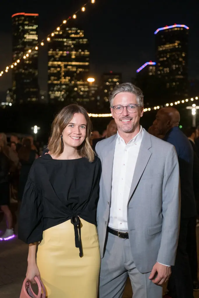 Sarah Abare & Chris Carlberg at the Buffalo Bayou Partnership gala. (Photo by Daniel Ortiz)