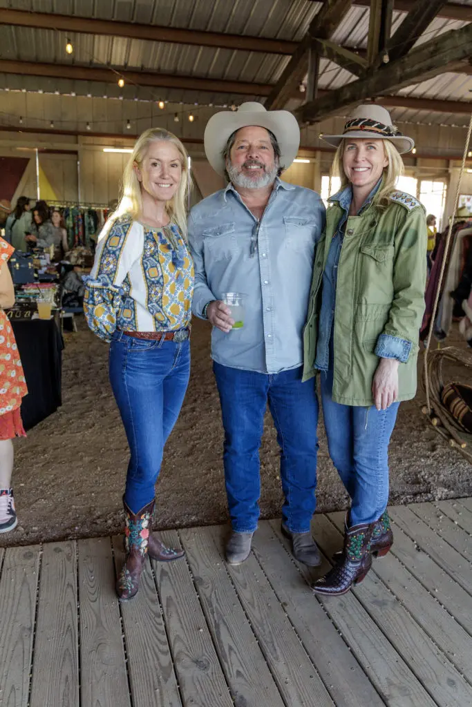 Marita Fairbanks, Matt McCarroll, Lisa Hough at The Halles Sip & Shop (Photo by Jordan Geibel)