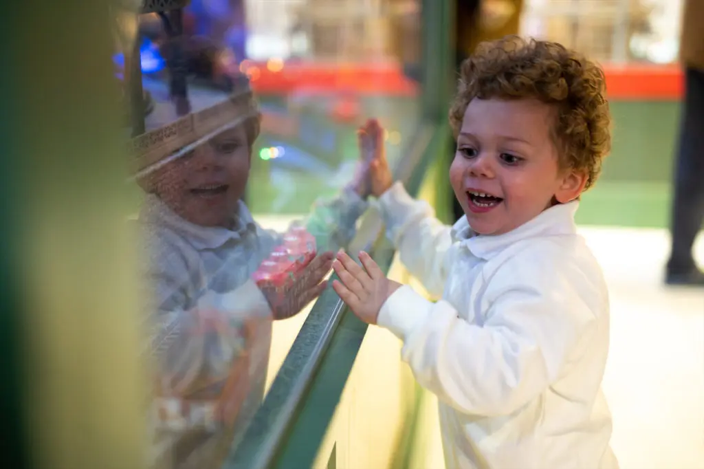 Guests at the 2022 opening of the Trains at NorthPark. (Photo by Bret Redman)