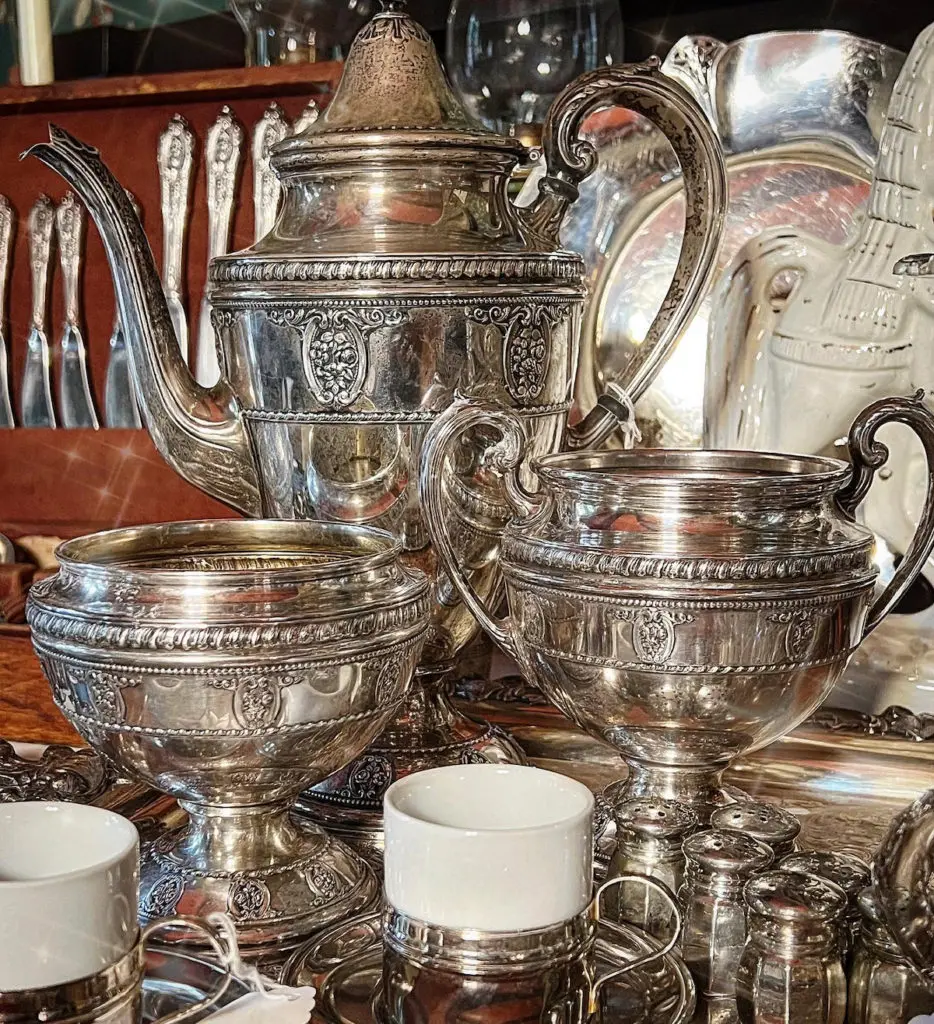 Morton amassed an extensive silver collection. (Photo by Dallas Estate Sellers)