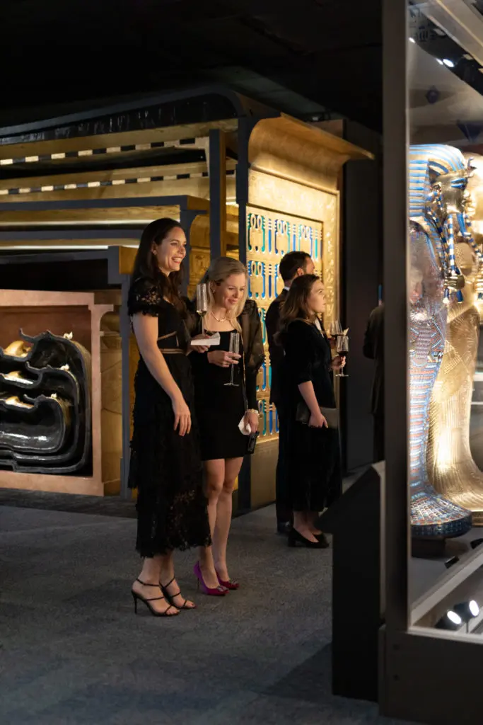 HMNS guests tour the remarkable recreation of King Tut's tomb. (Photo by Mike Rathke)