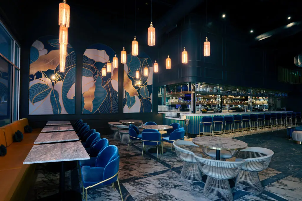 At The Star in Frisco, Snowbird offers two stories of dining, lounge, and bar space. (Photo by Kevin Marple)