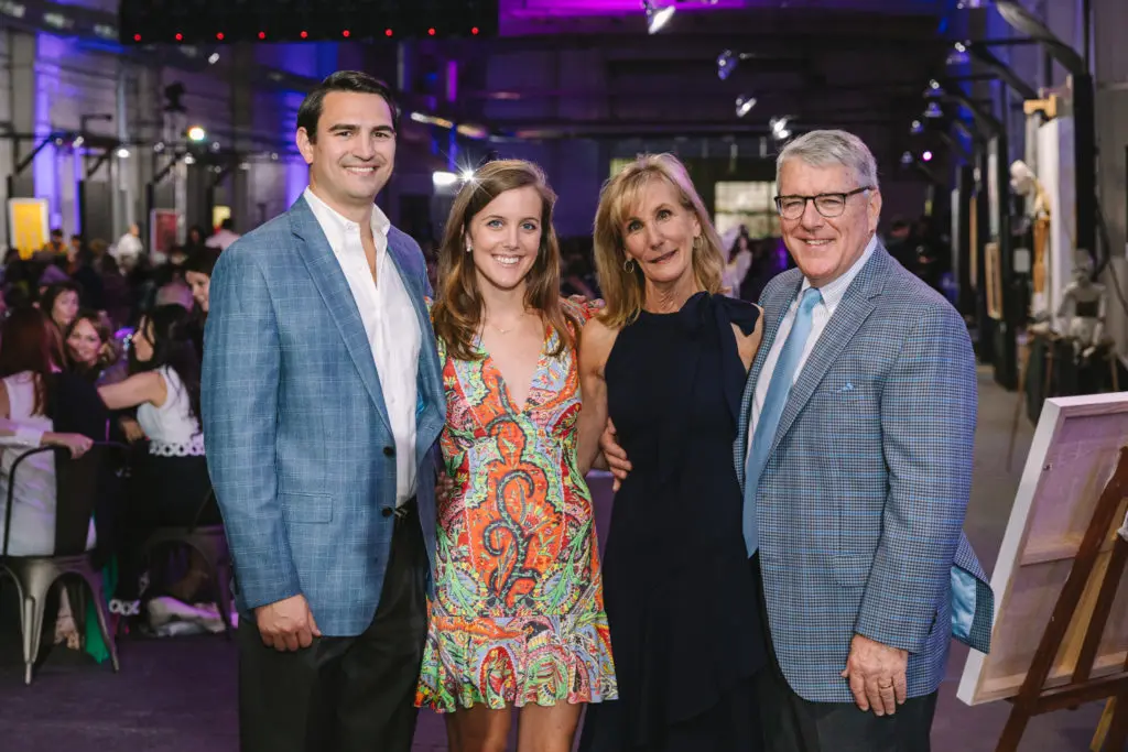Andrew Campbell, Blakely Hamblen, Marla & Tolar Hamblen at the Houston Arts Alliance Add on Art Gala (Photo by Johnny Than)