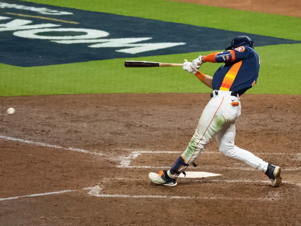 Jeremy Pena's sweet stroke made him the World Series MVP. As a rookie. (Photo by F. Carter Smith)