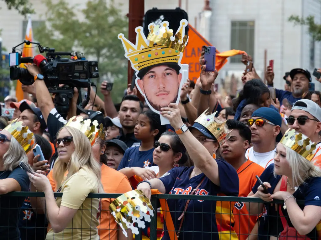 Kyle Tucker has his King Tuck brigade. (Photo by F. Carter Smith)