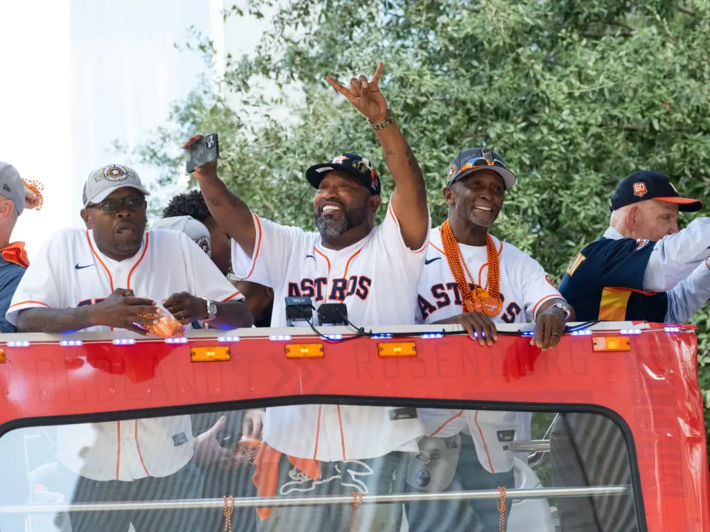 Bun B was part of the Astros' victory parade. (Photo by F. Carter Smith)