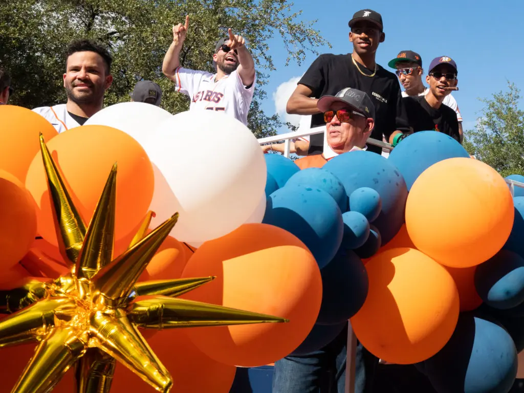 Houston Astros fans came out in force for the parade. (Photo by F. Carter Smith)
