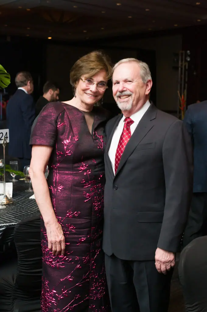 Bobbie Nau, Marc Grossberg at the HPFA Foundation 'Red Hot Gala' at the Royal Sonesta Hotel. (Photo by Daniel Ortiz)