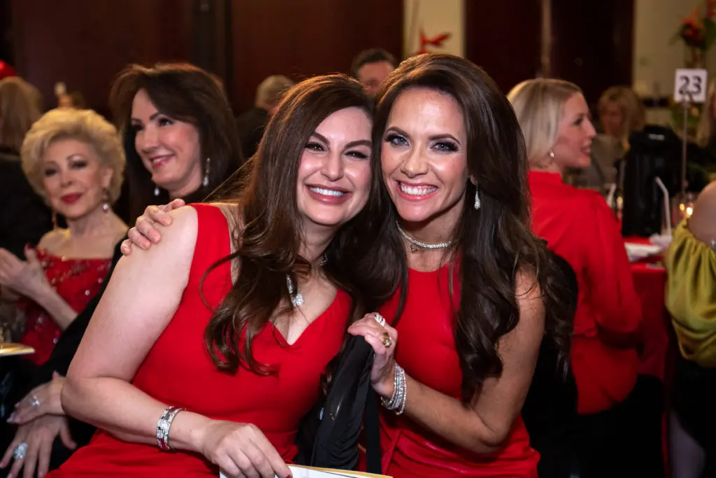 Brigitte Kalai, Joanna Marks at the HPFA Foundation's 'Red Hot Gala' at the Royal Sonesta Hotel. (Photo by Catchlight Group)