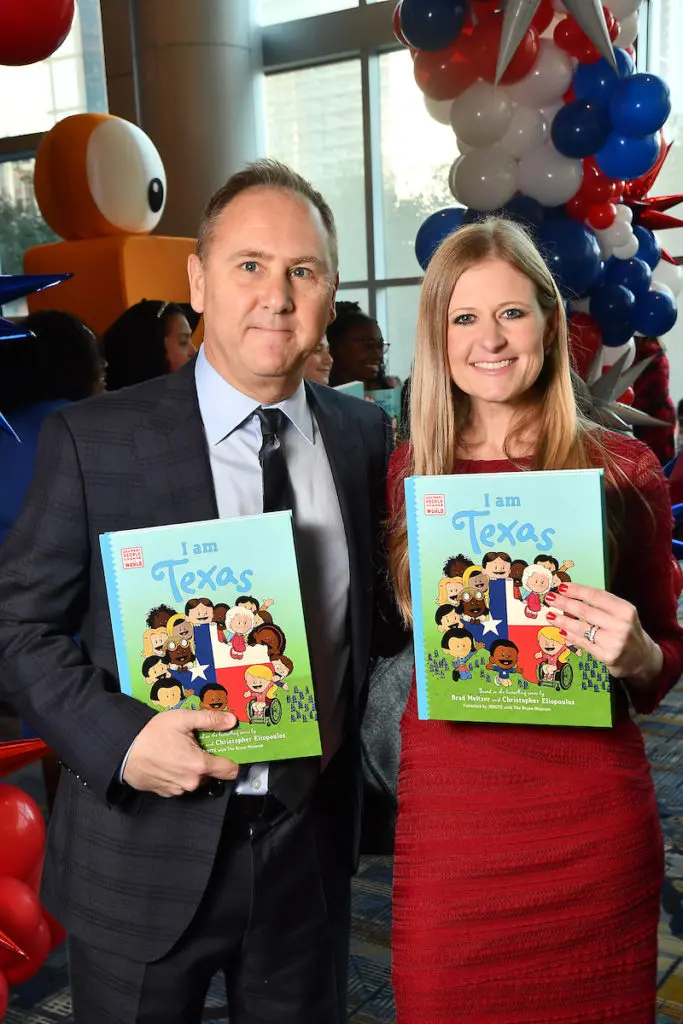 New York Times illustratorChris Eliopoulos, Melissa Williams at the Phillips 66 iWrite Gala at the Hilton Americas Houston (Dave Rossman photo) (Photo by Dave Rossman)