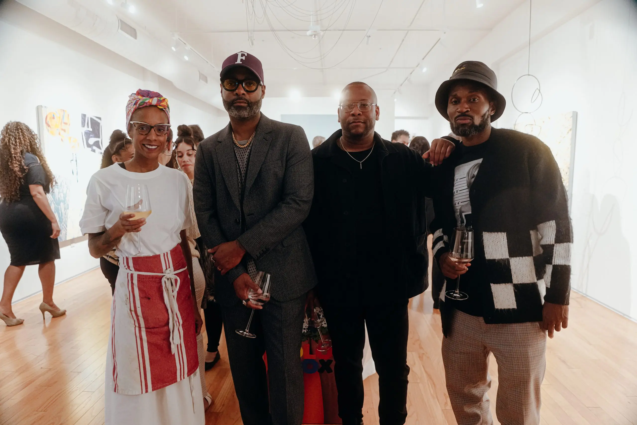Karrie Calloway, Kevin Barnett, Jordan Lee Harris, Rontaye Butler at Ellio Fine Art. (Photo by William Issac)