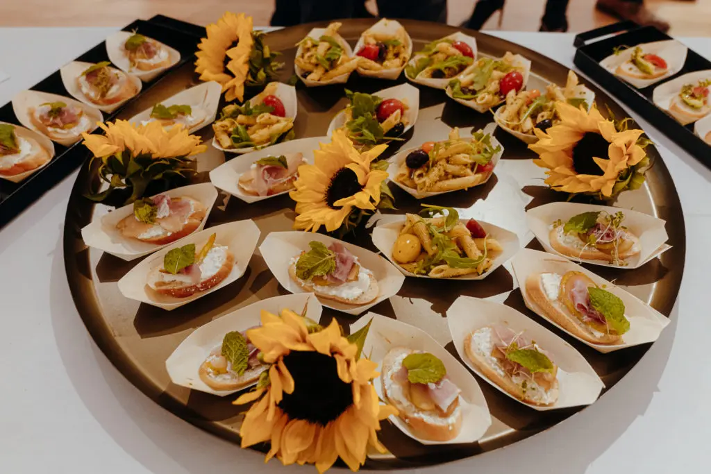 Chef Karrie Calloway's epicurean oysters at CoolxDad X Color Box at ELLIO Fine Art (Photo by William Issac)