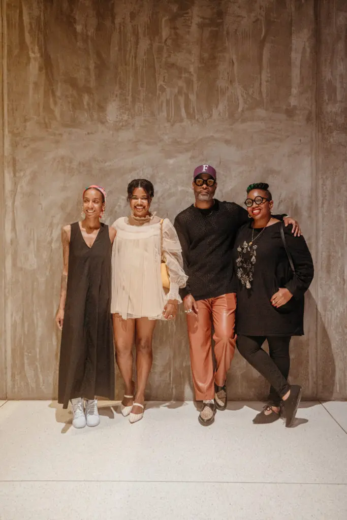 Karrie Calloway, Danielle Watkins, Kevin Barnett, Janice Bond at the CoolxDad Color Box Kickoff at Art Is Bond (Photo by William Issac)