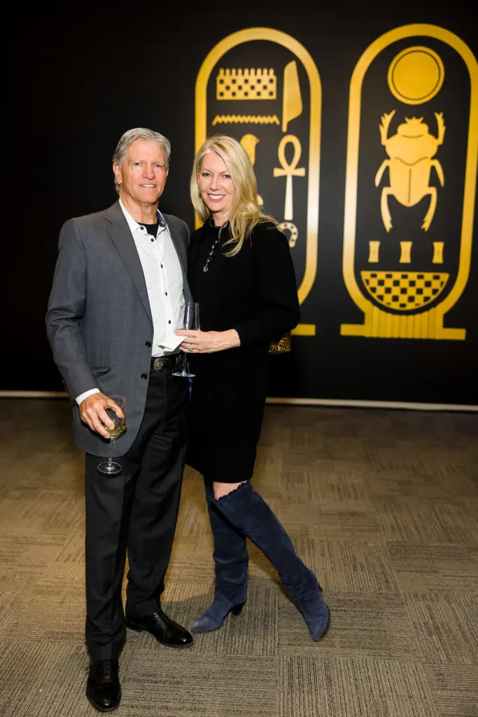 Dan & Susan Dinges at the HMNS mummy reveal soirée. (Photo by Hung L. Truong)