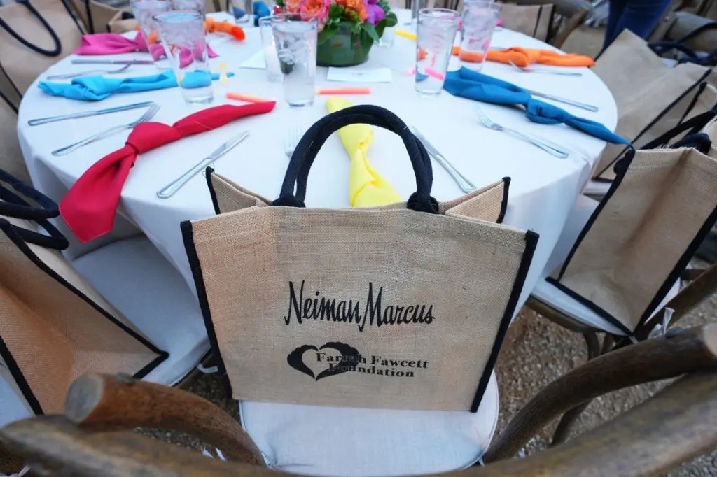 The Gift Bag filled with goodies - many from Neiman Marcus (Photo by Getty Images)