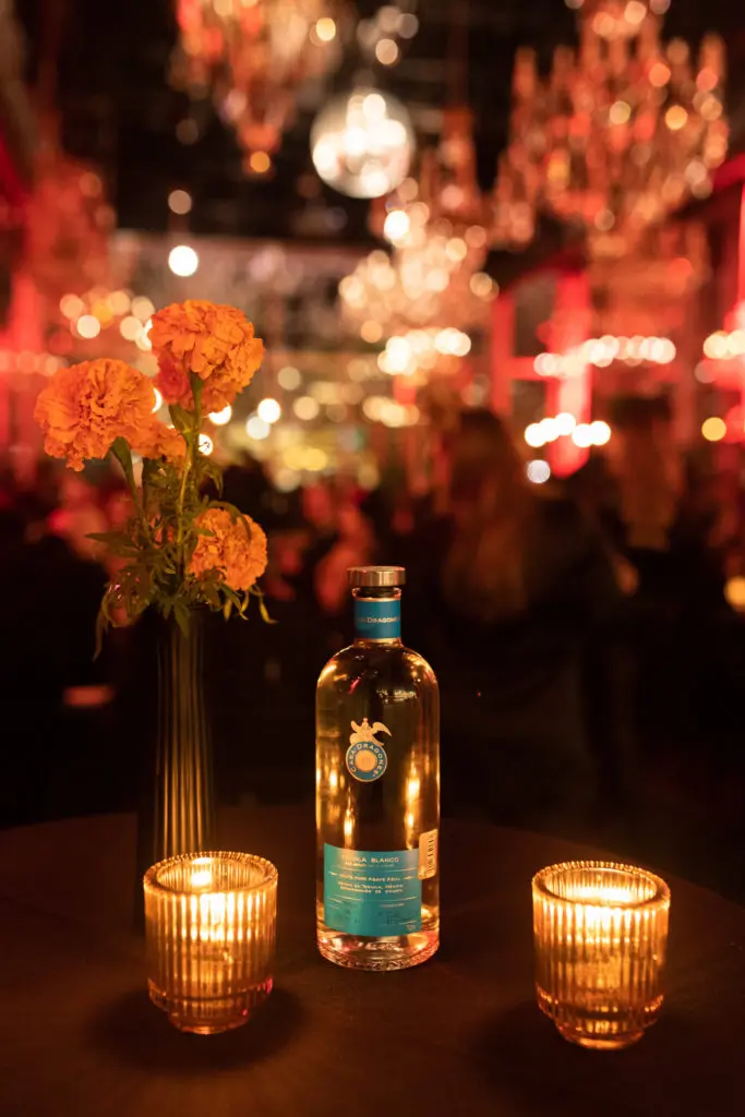 The Flora Cena Negra dinner sponsor Casa Dragones provided blanco tequila. (Photo by Leah Walker Wilson)