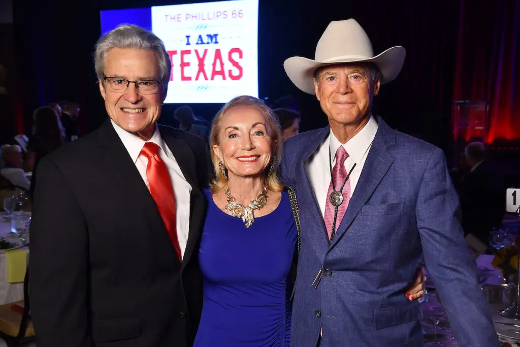 Carl & Katherine Evans, J.P. Bryan at the iWrite Gala at the Hilton Americas Hotel. (Photo by Dave Rossman)