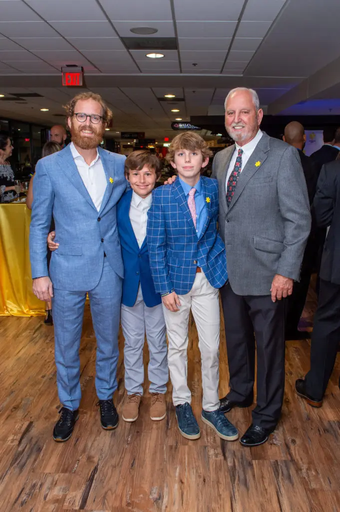 Garett Gordy, Rio Gordy, Russell Gordy,  at the Sunshine Kids 40th anniversary celebration (Photo by Jacob Power)