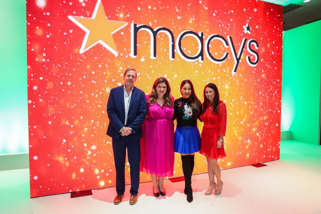 Gary Hudgins, Sofia Frommer, Nancy Almodovar, Hahn Langlinais at the Houston Ballet Nutcracker Market Macy's brunch.  (Photo by Melissa Taylor)