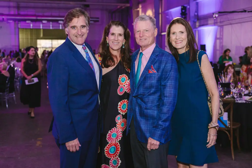 George Alcorn, honorees Kate & Steve Gibson, Council Member Sallie Alcorn at the Add on Art Gala (Photo by Johnny Than)