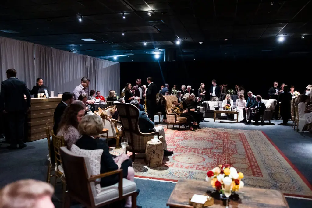 The circa 1914 salon created for the mummy reveal at the HMNS. (Photo by Hung L. Truong)