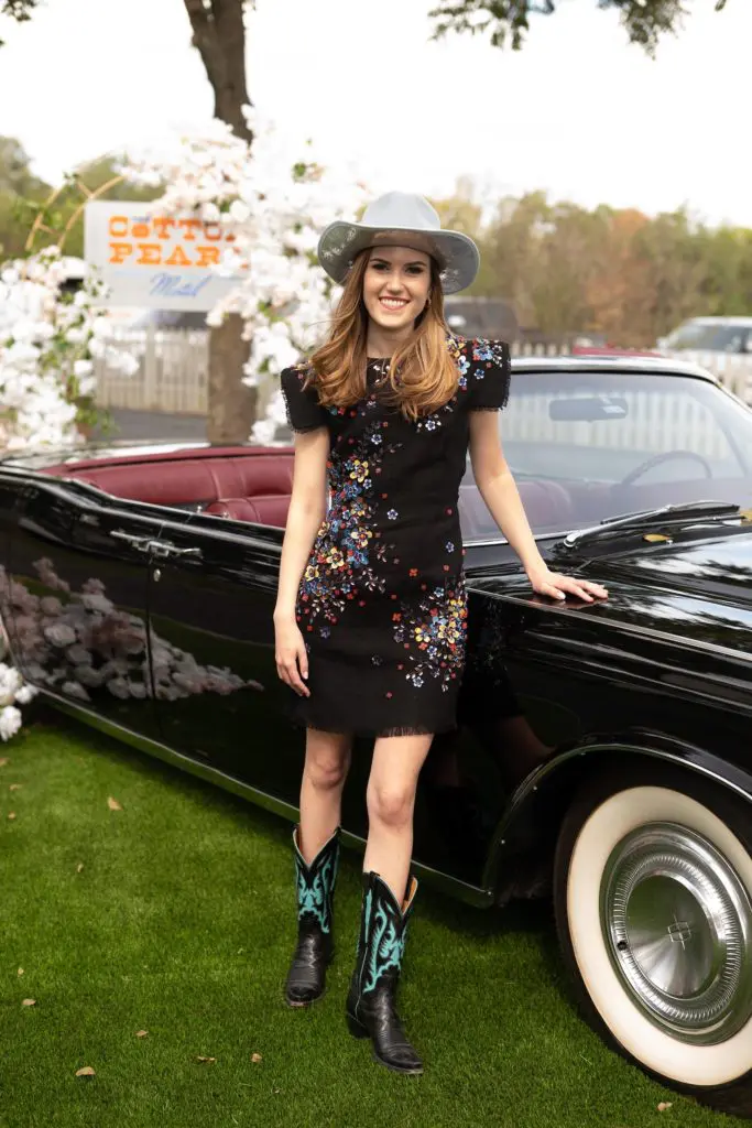 Neiman Marcus' Heather Almond at The Cotton Pearl Motel reveal in Round Top. (Photo by Daniel Ortiz)