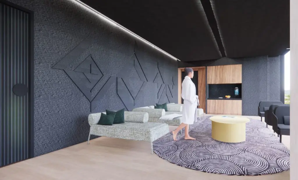 Living right above a hotel spa is the ultimate treat. 