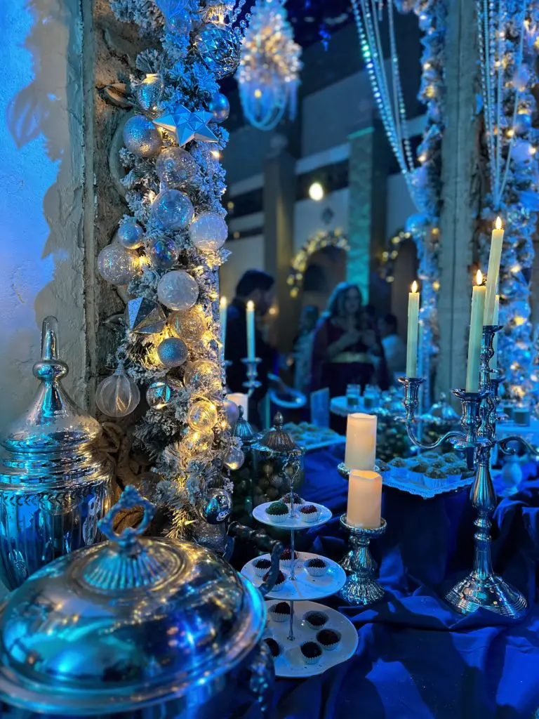 British bites and sweet treats are among the food offerings.