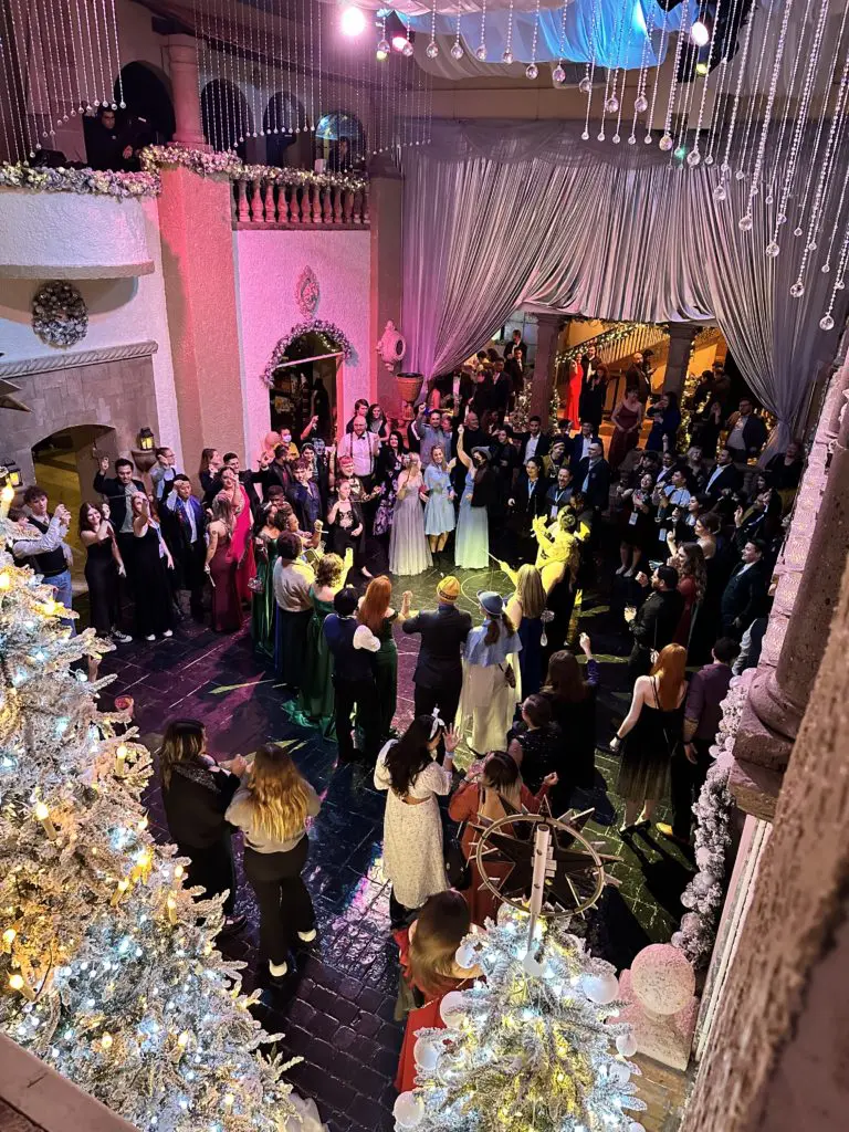 The dance floor was a popular spot for witches and wizards.