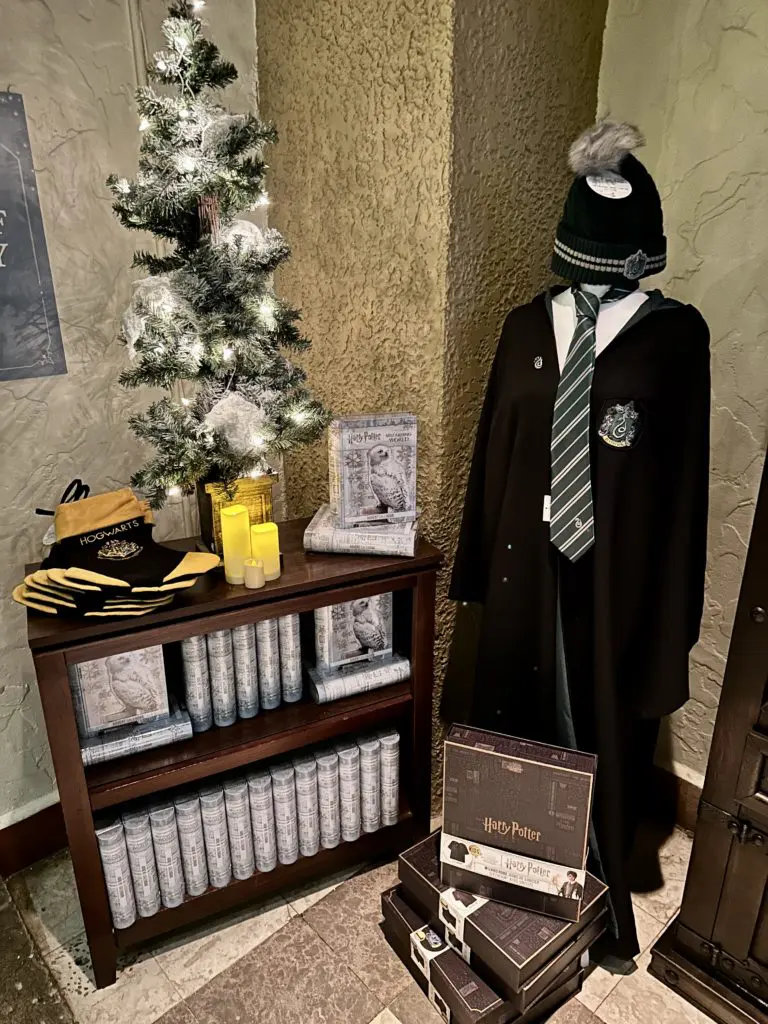 The Harry Potter Yule Ball gift shop offers magical goodies for every Hogwarts house.