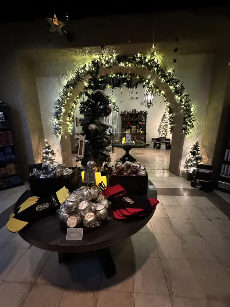 Potterheads can shop for robes, wands and ornaments.