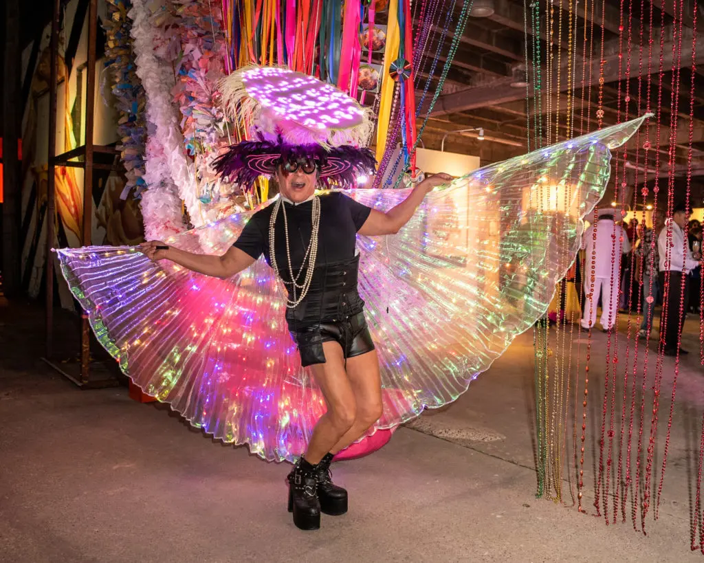 J. Michael Soliz at the Orange Show Gala (Photo by David DeHoyos)