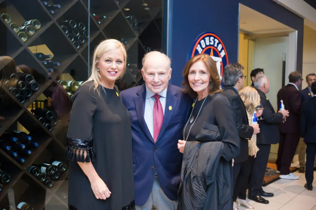 Sunshine Kids executive director Jennifer Wisler, dinner chairs Don Sanders & Laura Moore the Sunshine Kids 40th anniversary celebration (Photo by Daniel Ortiz)