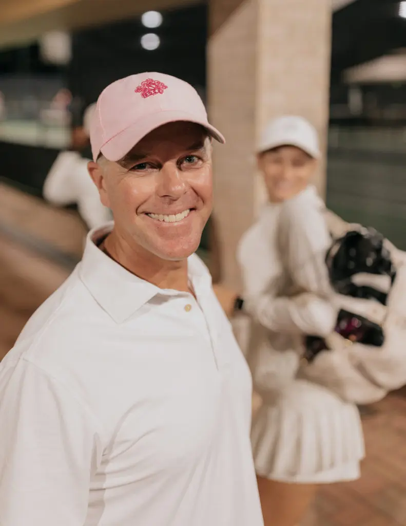 Chris Gale at the pickleball tournament benefiting A Shelter for Cancer Families (Photo by Jenny Antill)