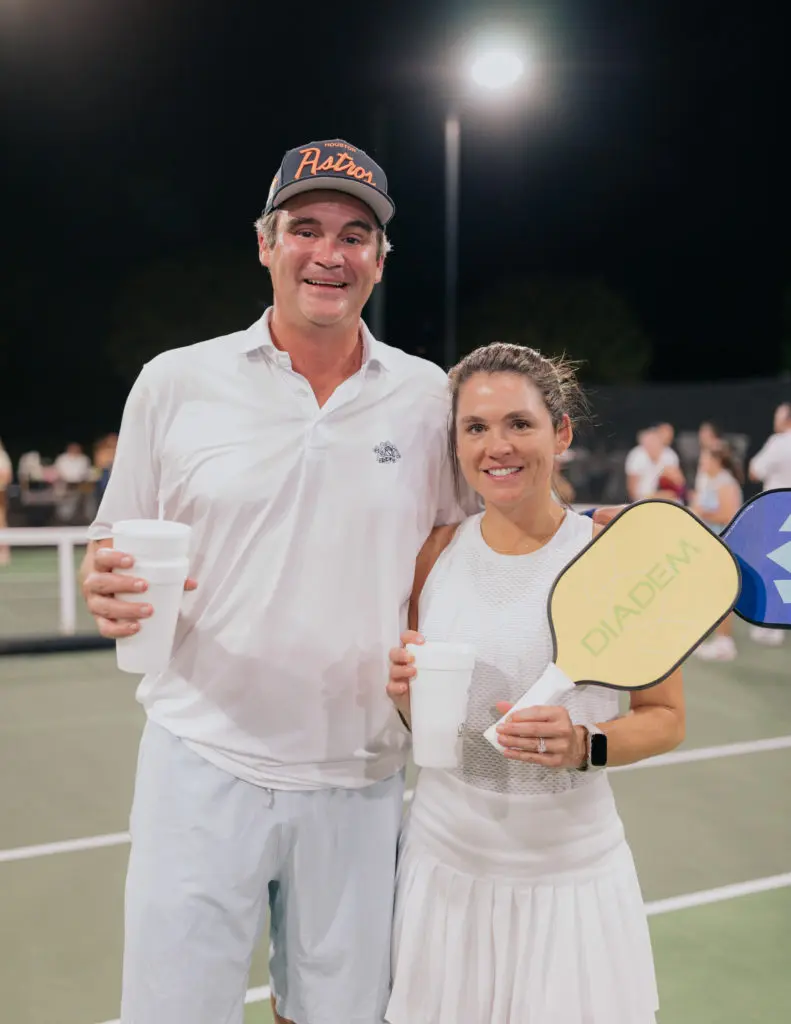 Matt & Lacey Goossen at the pickleball tournament benefiting A Shelter for Cancer Families (Photo by Jenny Antill)