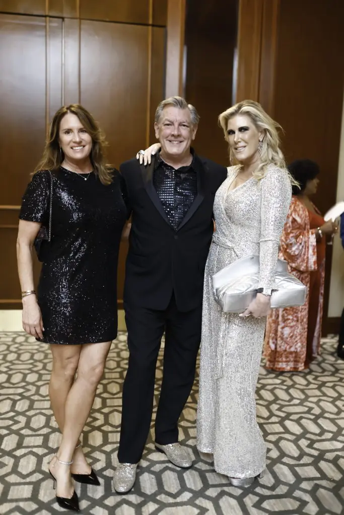 Jill Cokinos, Neal Hamil, Courtney Hopson at Una Notte in Italia (Photo by Quy Tran)