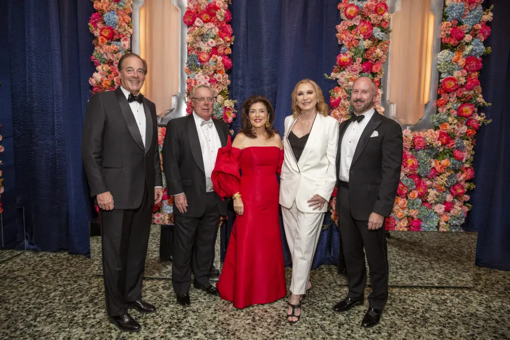 Jim Ware, Mike Linn, Dancie Ware, Carol Linn, Tony Bradfield at the Museum of Fine Arts Houston Grand Gala  (Photo by Jenny Antill)