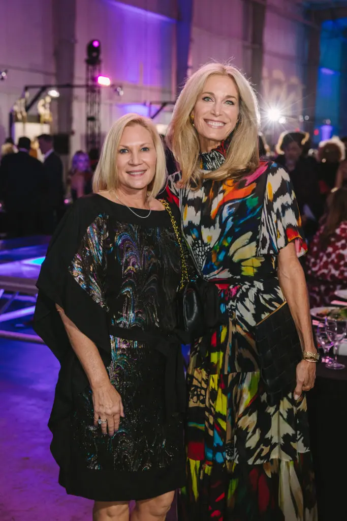 Katy Deal, Janet Hobby at the Houston Arts Alliance Add on Art Gala (Photo by Johnny Than)