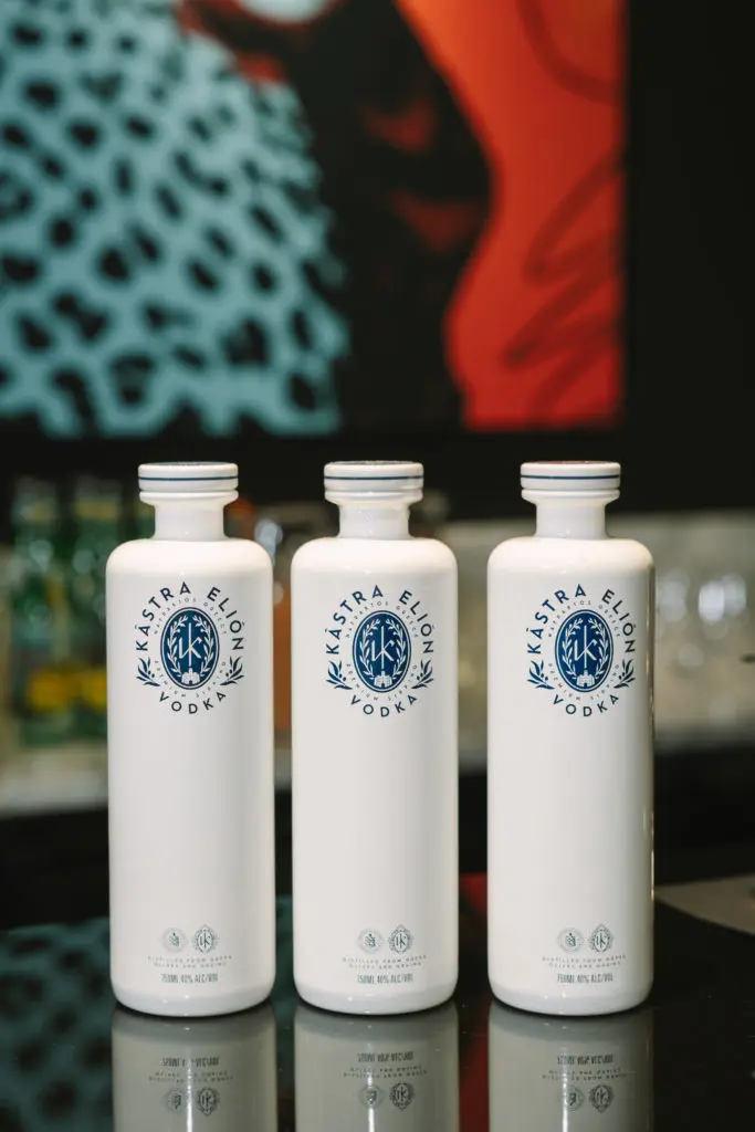 Kástra Elión Vodka was one of the party sponsors at The Conservatory post-opening bash in River Oaks District. (Photo by Johnny Than)