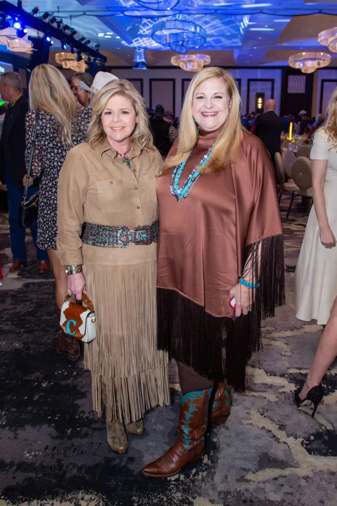 Kelli Weinzierl, Dee Dee Marsh at the 'Grand Champion for TEACH' fundraiser. (Photo by Jacob power)