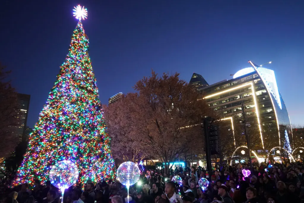 Klyde Warren Park always gets into the holiday spirit.