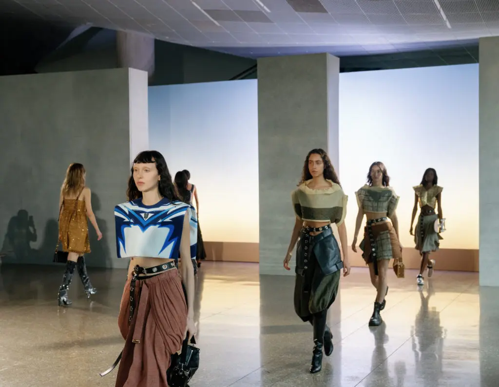 More from the Louis Vuitton women's cruise 2023 collection. Photo Megan Kay.