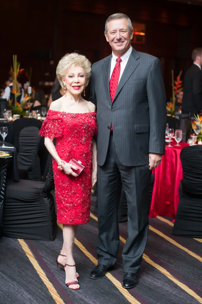Margaret Alkek Williams, David Wuthrich at the HPFA Foundation's 'Red Hot Gala' at the Royal Sonesta Hotel. (Photo by Daniel Ortiz)