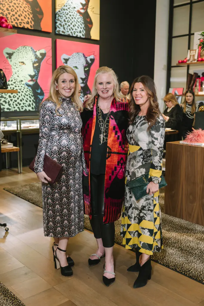 Natalie Steen, Suzanne Droese, Brooke Hortenstine at The Conservatory post-opening bash in River Oaks District. (Photo by Johnny Than)